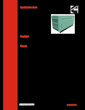 Agregaty prądotwórcze z silnikiem wysokoprężnym Cummins C20 D6