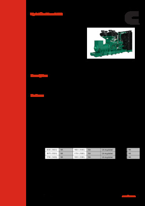 Agregaty prądotwórcze z silnikiem wysokoprężnym Cummins C2000D5B