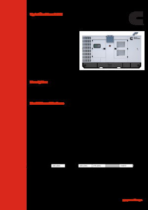Agregaty prądotwórcze z silnikiem wysokoprężnym Cummins C300D2R