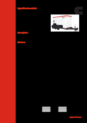 Agregaty prądotwórcze z silnikiem wysokoprężnym Cummins C300D6R