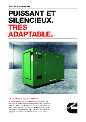 Agregaty prądotwórcze z silnikiem wysokoprężnym Cummins C66D5EQ