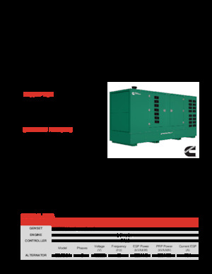 Agregaty prądotwórcze z silnikiem wysokoprężnym Cummins C550D5Q