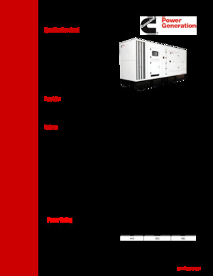 Agregaty prądotwórcze z silnikiem wysokoprężnym Cummins C550D5R