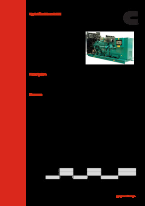 Agregaty prądotwórcze z silnikiem wysokoprężnym Cummins C600 D6