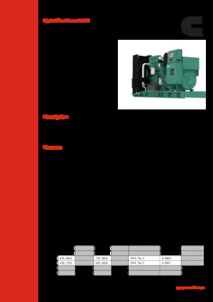 Agregaty prądotwórcze z silnikiem wysokoprężnym Cummins C800 D6