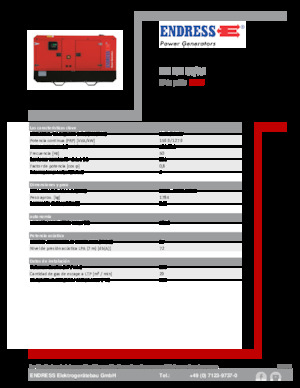 Agregaty prądotwórcze z silnikiem wysokoprężnym Endress ESE 175 IW/AS