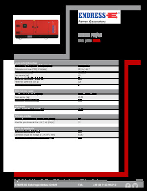 Agregaty prądotwórcze z silnikiem wysokoprężnym Endress ESE 200 PW/AS 
