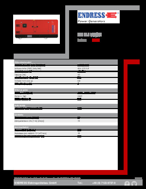 Agregaty prądotwórcze z silnikiem wysokoprężnym Endress ESE 515 VW/AS 