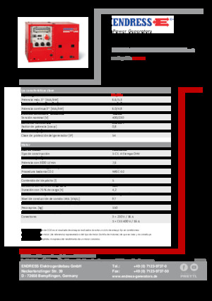 Agregaty prądotwórcze z silnikiem spalinowym Endress ESE 608 DHG ES DI ISO Duplex Silent