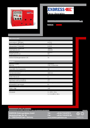 Agregaty prądotwórcze z silnikiem spalinowym Endress ESE 608 DHG ES DI ISO Duplex Silent