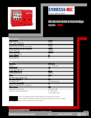Agregaty prądotwórcze z silnikiem spalinowym Endress ESE 608 DHG ES DI ISO Duplex Silent