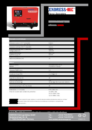 Agregaty prądotwórcze z silnikiem spalinowym Endress ESE 608 DYS-GT ES DI
