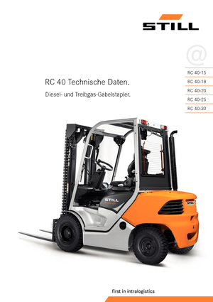 Wózki widłowe z silnikiem wysokoprężnym Still RC 40-25