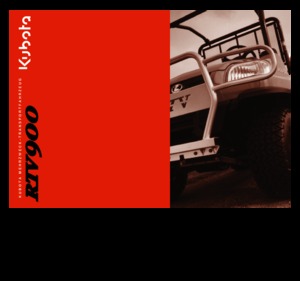 Traktory miejskie z zaczepem przednim Kubota RTV 900 G