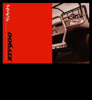 Traktory miejskie z zaczepem przednim Kubota RTV 900 G