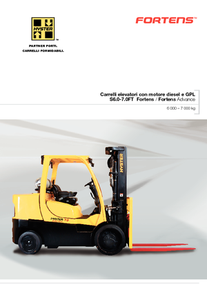 Wózki widłowe z silnikiem wysokoprężnym Hyster S7.0FT