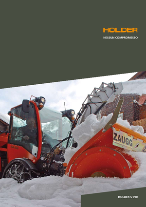 Traktory miejskie z zaczepem przednim Holder S 990