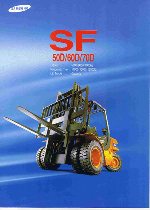 Wózki widłowe z silnikiem wysokoprężnym Samsung SF 70 D