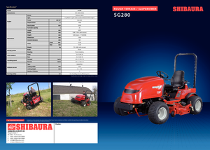 Traktory miejskie z zaczepem przednim Shibaura SG 280