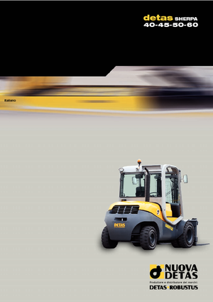 Wózki widłowe z silnikiem wysokoprężnym Nuova Detas Sherpa 60
