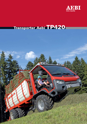 Traktory miejskie z zaczepem przednim Aebi TP 420