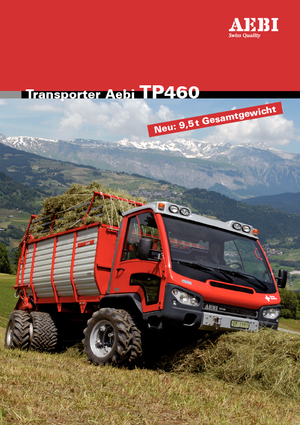 Traktory miejskie z zaczepem przednim Aebi TP 460