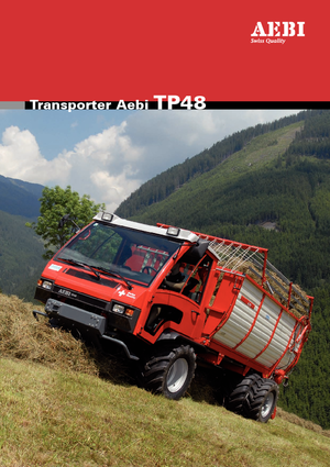 Traktory miejskie z zaczepem przednim Aebi TP 48