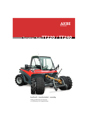 Traktory miejskie z zaczepem przednim Aebi TT 240