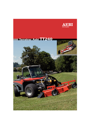 Traktory miejskie z zaczepem przednim Aebi TT 240