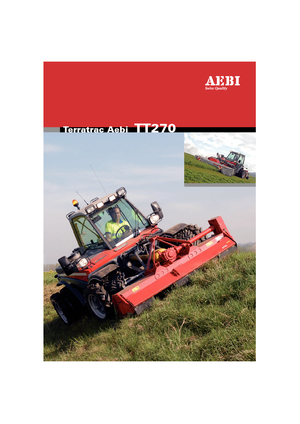 Traktory miejskie z zaczepem przednim Aebi TT 270