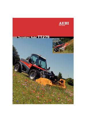 Traktory miejskie z zaczepem przednim Aebi TT 275