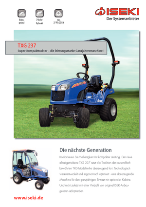 Ciągniki kompaktowe Iseki TXG 237