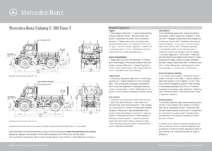 Traktory miejskie z zaczepem przednim Unimog U 300