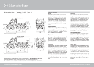 Traktory miejskie z zaczepem przednim Unimog U 400