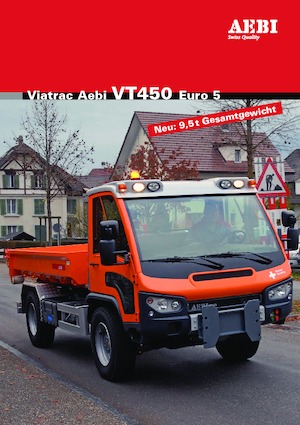 Traktory miejskie z zaczepem przednim Aebi VT 450 Vario