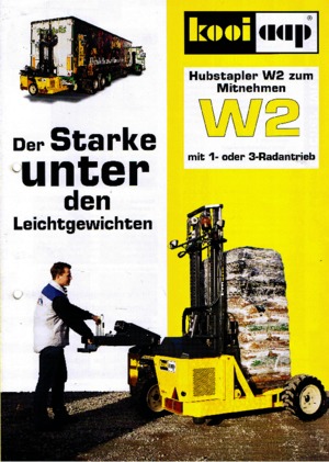 Spalinowe podwieszane wózki widłowe Kooi-Aap W 2-3 V