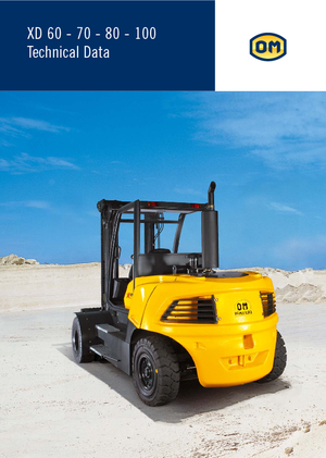 Wózki widłowe z silnikiem wysokoprężnym OM XD 80