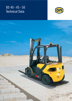 Wózki widłowe z silnikiem wysokoprężnym OM XD 40