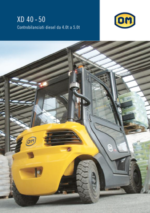 Wózki widłowe z silnikiem wysokoprężnym OM XD 40