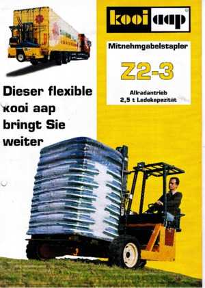 Spalinowe podwieszane wózki widłowe Kooi-Aap Z 2-3