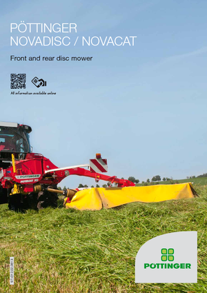 Kosiarka dyskowa bez kondycjonera mocowana z tyłu Pöttinger NovaCat 402