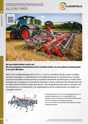 Brona talerzowo-zębowa Saphir AllStar 401 Profi 