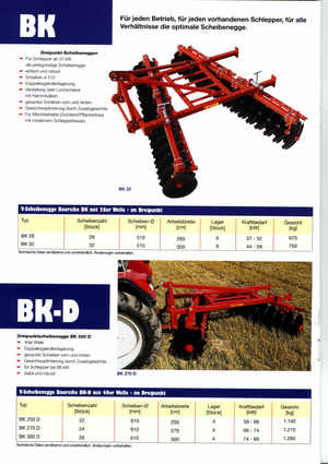Brona talerzowo-zębowa Brix BK 250 D