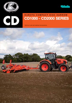 Brona talerzowo-zębowa Kubota CD2500