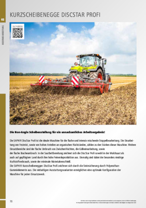 Brona talerzowo-zębowa Saphir DiscStar 305 Profi