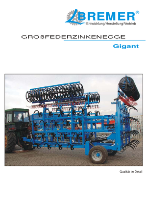 Brona talerzowo-zębowa Bremer Gigant GF 9
