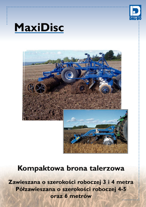 Brona talerzowo-zębowa DAL-BO MaxiDisc 400