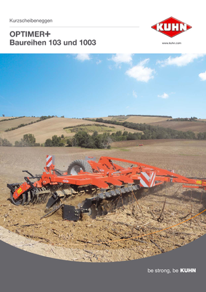 Brona talerzowo-zębowa Kuhn Optimer 7503