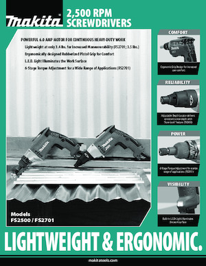 Wiertarko-wkrętarki i wkrętarki Makita FS2701