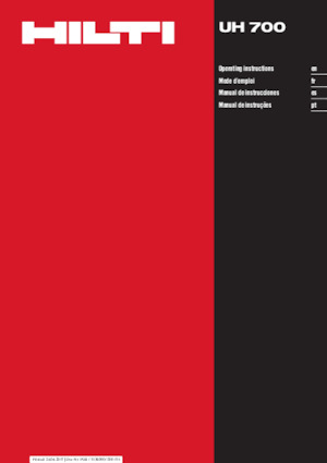 Wiertarko-wkrętarki i wkrętarki Hilti UH 700